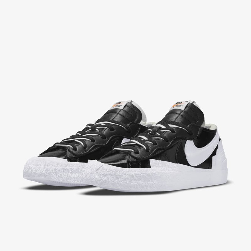 Sacai x Nike Blazer Low Black Patent DM6443 001 Grailify